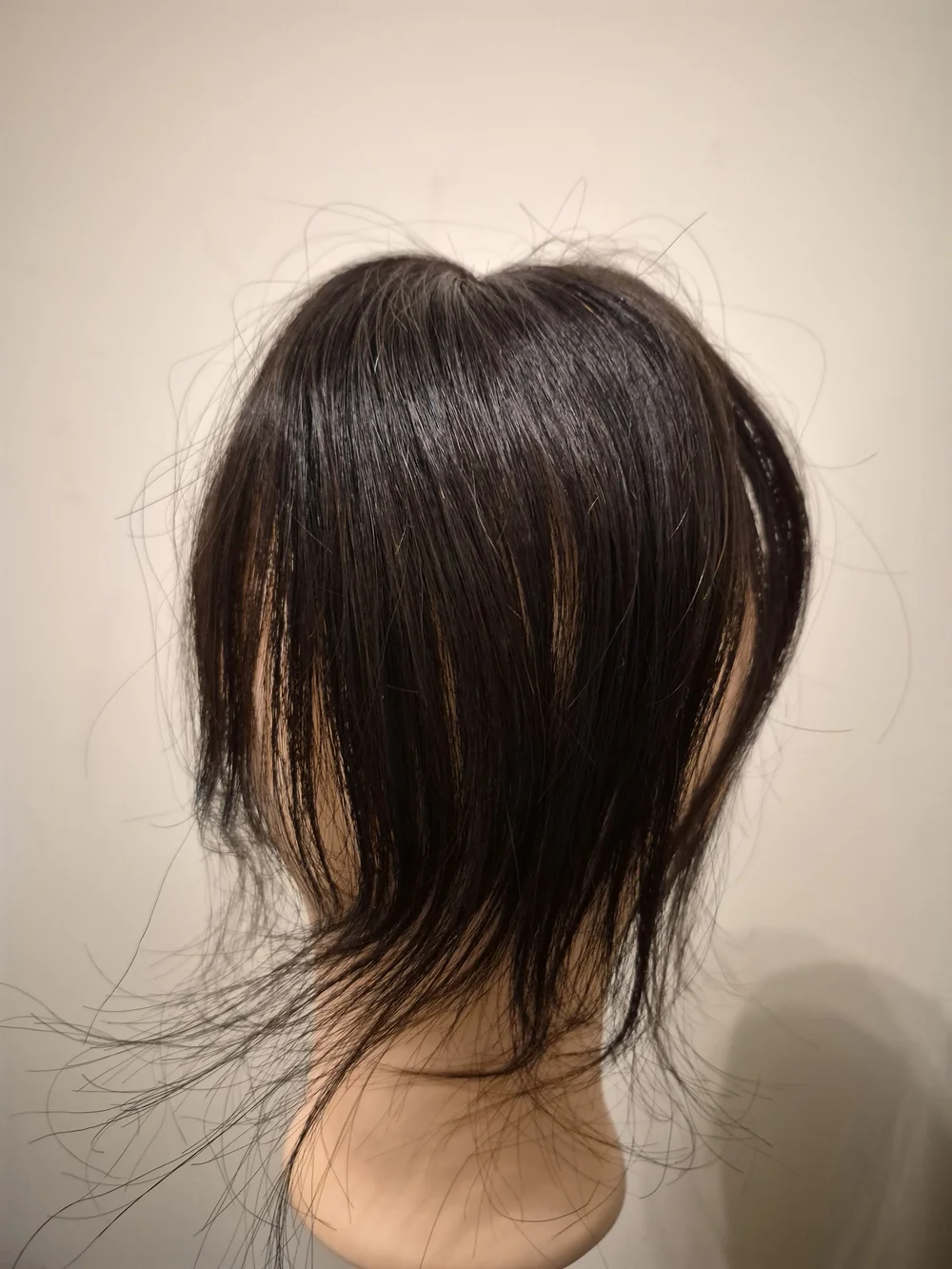 Black Human Hair Topper